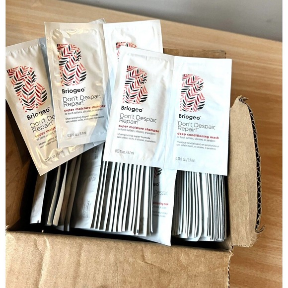 50pcs Briogeo Don't Despair Repair Deep Conditioning Mask & Shampoo 0.33oz Each - Picture 1 of 4